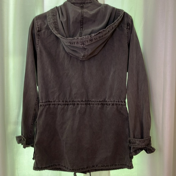 Talula Aritzia Utility Cargo Jacket 100% Cotton Grey - Picture 12 of 14